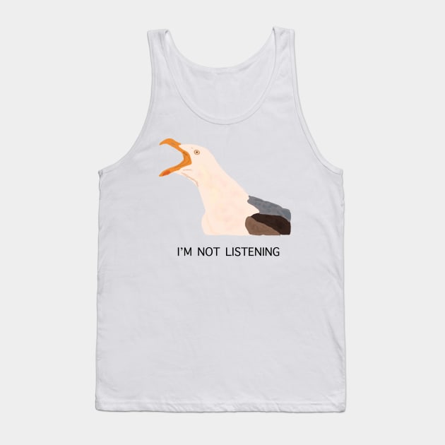 Funny seagull Tank Top by artoftilly